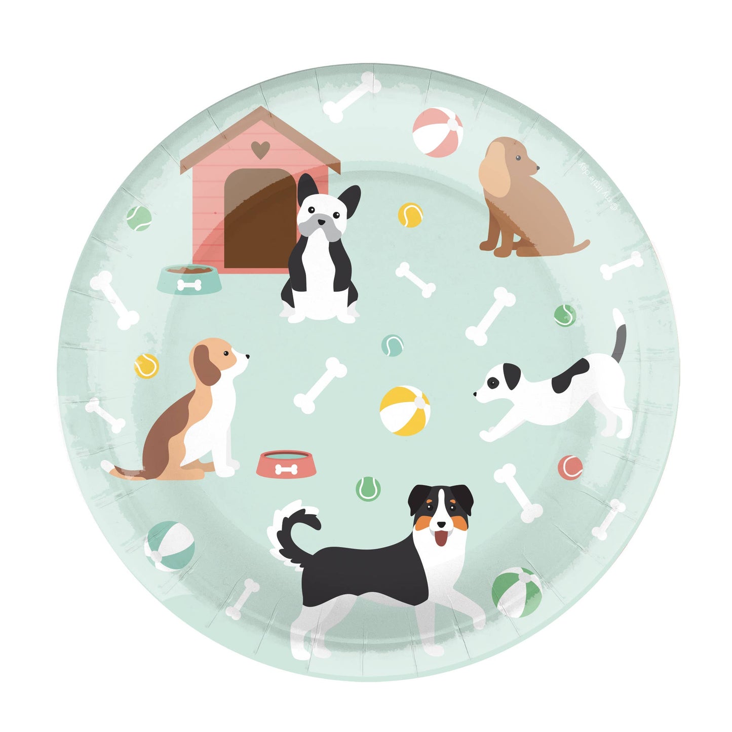 Puppy plates x 8