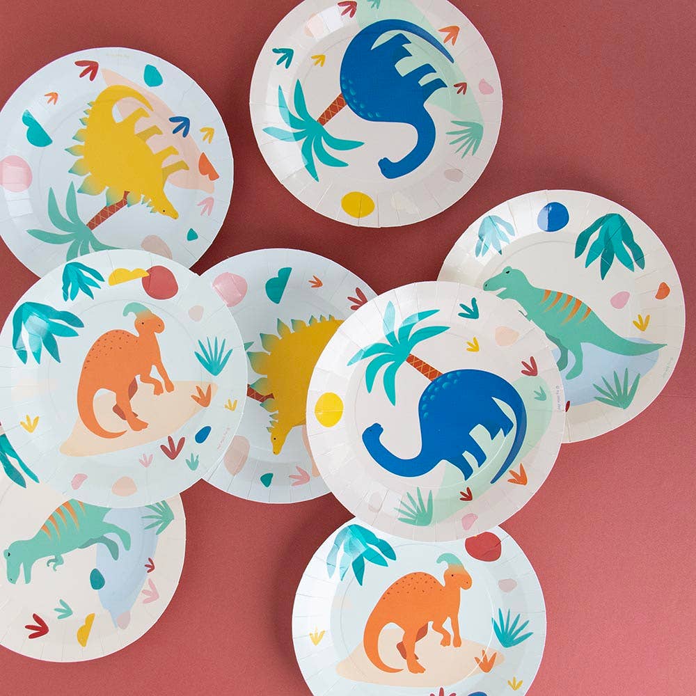 Dino plates x 8