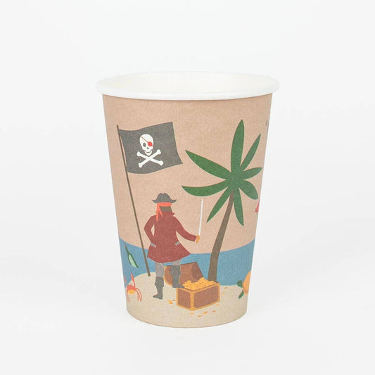 Pirate cups x 8