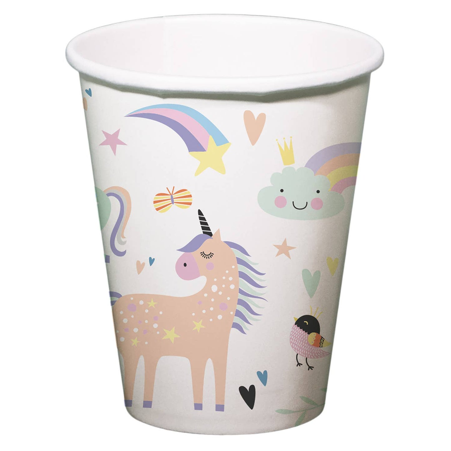 Unicorns & Rainbows cups x 8