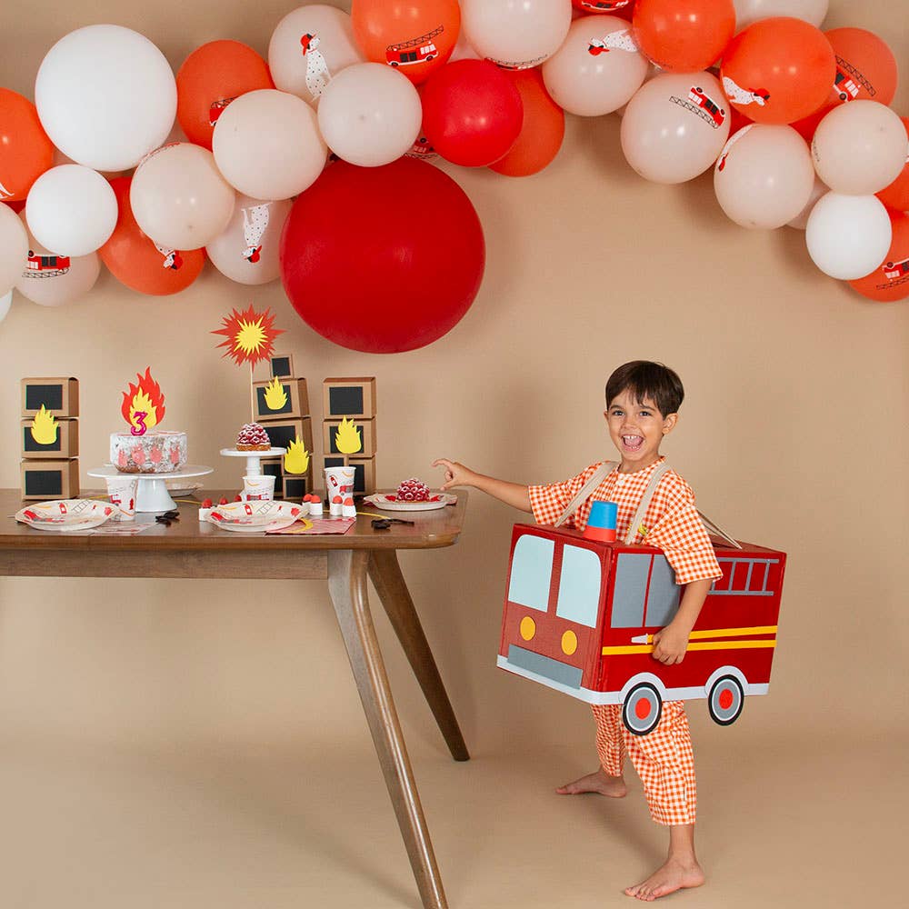 Fireman balloons x 5