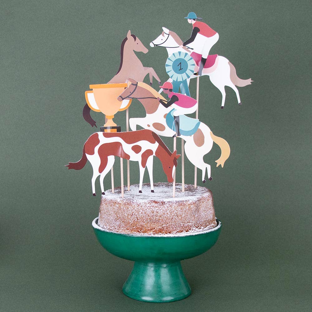 Pony cake toppers x 6