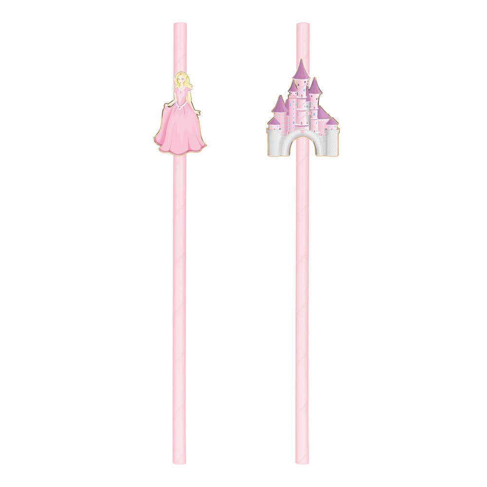 Princess straws x 10