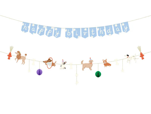 Happy Birthday & puppy banner