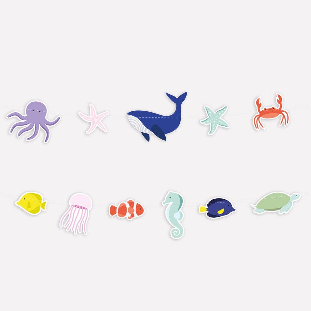 Sea creature paper garland