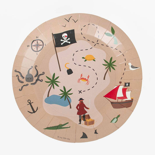 Pirates plates x 8